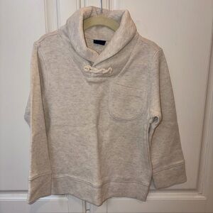 Gap Cozy Shawl Collar Cream Oatmeal Pullover Sweater